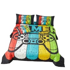 6 Pieces Home Video Gamer Comforter Sets for Boys Teens and Twin 6-Piece A100