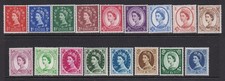 GB GREAT BRITAIN 1958 MULTIPLE CROWN WILDINGS SET LIGHTLY HINGED MINT