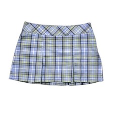 Abercrombie Fitch Womens Skirt 4 Y2K Tartan Plaid Mini Low Rise Pleated Preppy