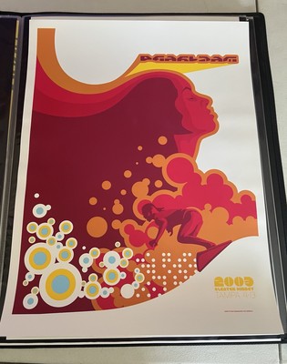 2003 Pearl Jam Tampa FL Concert Poster by Ames Bros -17.5x23