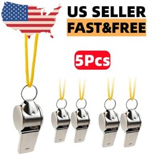 5Pack Metal Referee Coach Sports Safety Whist...