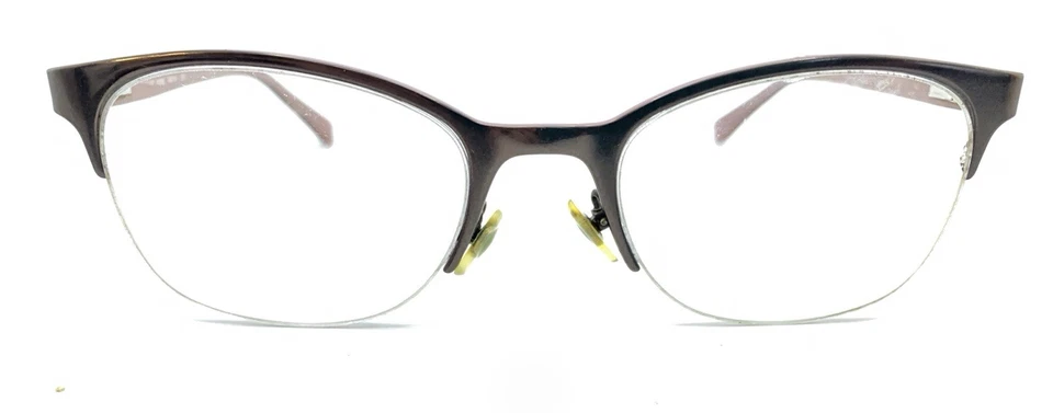 Armações de óculos femininas Michael Kors MK 743 033 cinza roxo meia aro 51-20 140 - Imagem 2 de 4