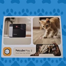 Petcube Play 2 Wi-Fi Pet Camera with Laser Toy for Cats Dogs NEW In Box