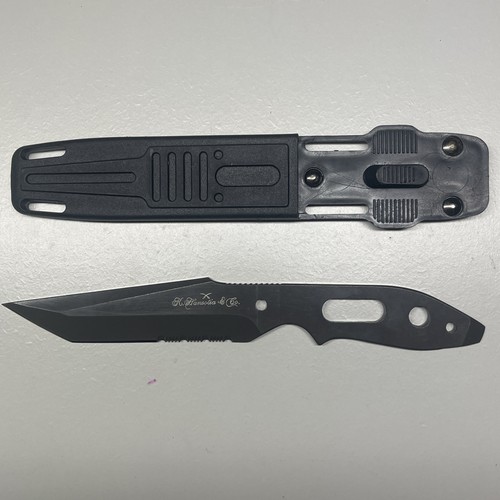 K. Hansotia & Co GURKHA CIGARS Tactical Tanto Fixed-Blade Knife & Locking Sheath