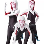 Into the Spider-Verse Gwen Stacy Jumpsuit Costume Girl Women Spiderman Jumpsuit