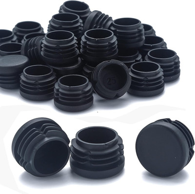 Furnigear Plastic Plugs Tubing End Caps Chair End Caps 1 1/4'' outside Bottom rou