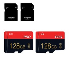 2 Pack Micro Memory Card 128GB Class 10 with Adapter High Speed Memory Card f...