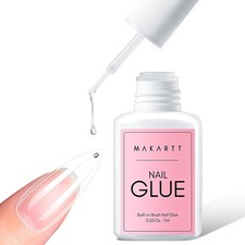 Makartt Extra Strong Nail Glue with Brush 5s Dries Quickly Long Lasting Hold UK