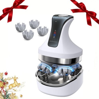 Electric Scalp Massager with Heat Rechargeable Head Massager Waterproof Gifts