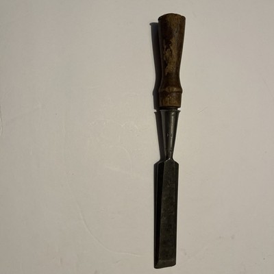 VINTAGE GREENLEE 1'' BEVEL EDGE SOCKET CHISEL 10 1/2  LONG ROCKFORD ILL.