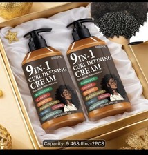 Authentic 2pcs Set of Curl styling cream for long-lasting hold,frizz non-greasy