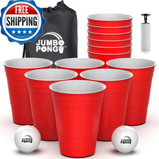 Jumbo Pong - Giant Yard Pong Outdoor Games Yard Games Lawn Beach Camping