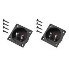 2x Speaker Box Terminal 2-Wire Round Spring Cup Connector Subwoofer Enclosure