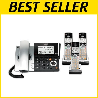 Expandable Corded/Cordless Phone System, Smart Call Blocker