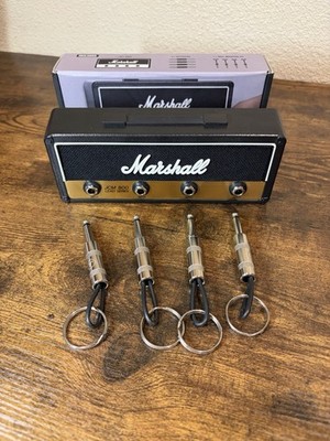 Marshall Amp Key Holder Wall Rack   Vintage Guitar Plug Keychain Hanger