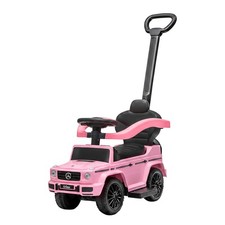Best Ride On Cars Kids Outdoor Stroller Mercedes G-Wagon 3in1 Push Car Baby Pink