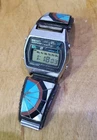VTG Seiko Digital LC A128-5009 Chronograph Engraved 34mm- Sterling Native Inlay