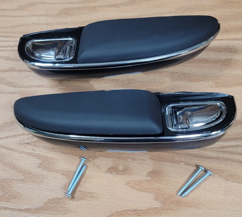 1955 1956 CHEVY BELAIR 2 DOOR SEDAN REAR ARM RESTS with ASH TRAYS BLACK ...