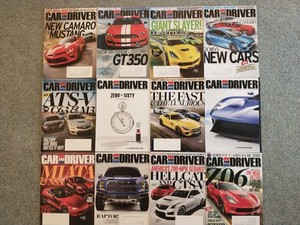 Car and Driver magazine lot of 12 Jan.-Dec. 2015