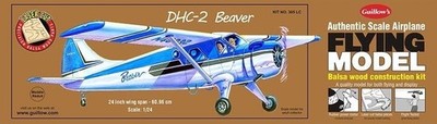 DHC-2 Biber Flugmodell Balsa Flugzeug Bausatz 610mm Spannweite von Guillow's