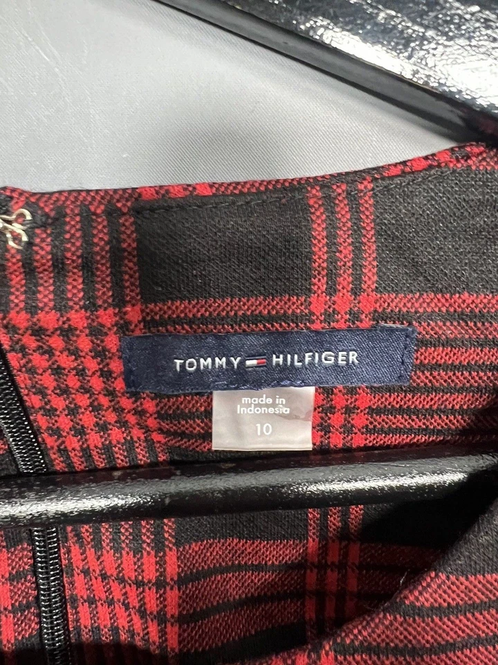TOMMY HILFIGER Dress - Size UK10 - Check - Great Condition - Women’s - Image 3 of 4