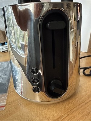 New in Box Alessi Toru 2 Slice Toaster Stainless Steel Black | eBay
