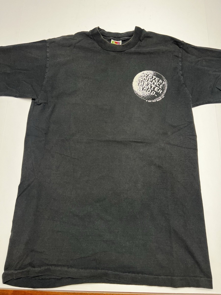 90s ミステリー・サイエンス・シアター3000 ヴィンテージTシャツ XL相当 Vintage 1990 Mystery Science Theater 3000 T-shirt Black Med Single