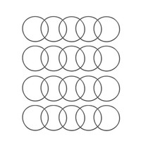 20St Metrische Nitrilkautschuk O-Ringe Dichtung 29Mm Ad 27Mm Id 1Mm Breite
