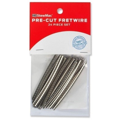 StewMac Pre-Cut and Pre-Radiused Fretwire Set, Wide/Highest, 12'' Radius,...