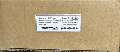 SENVA Water DP Sensors PWT100