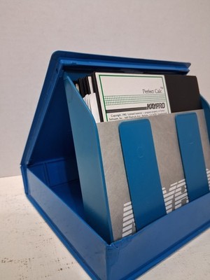 Kaypro CP/M Software 9 Floppy Disks Perfect Writer Calc Speller Filer w/ Case