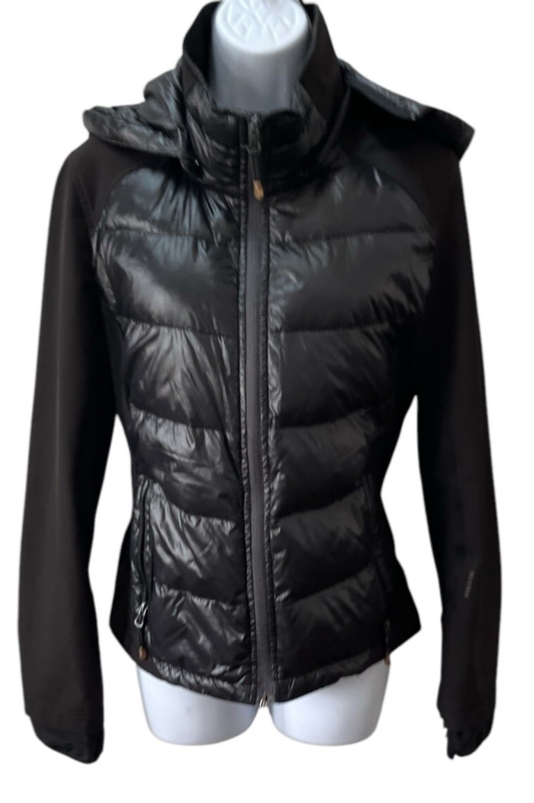 Halifax Traders Down Puffer Jacket L Black short … - image 1