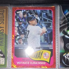 Topps 2023 Archives 1965 Topps Giancarlo Stanton Yankees #194 Red Hot Foil 42/50