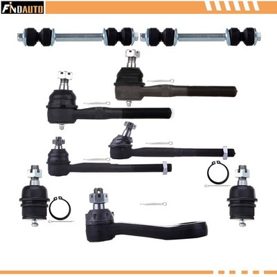 For 1997-2002 Ford Expedition RWD 2WD 9 PCS Front Ball Joints Tie Rods Sway Bars