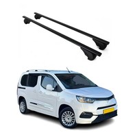 DachträGer GrundträGer FüR Toyota Proace City 2019-2026 75Kg Stahl Schwarz 2 Tlg