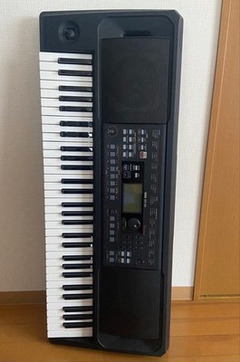 KORG EK-50 61-Key Arranger Keyboard Speakers Case Sustain Pedal Preowned JP
