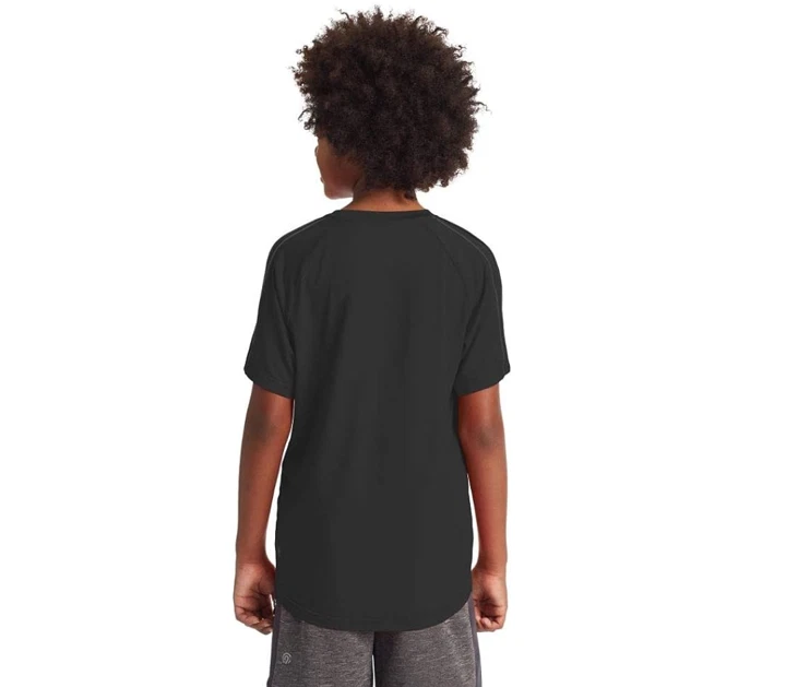 Camiseta de manga corta C9 Champion para niños Fashion Tech, ajuste relajado, ébano, grande EE. UU. Foto 4 de 4