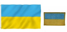 Wholesale Combo Set Ukraine Country 3x5 3 x5 Flag and 2"x3" Patch