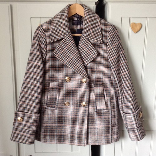 Schöne karierte Damenjacke von Marks & Spencer Größe 10P neu mit Etikett