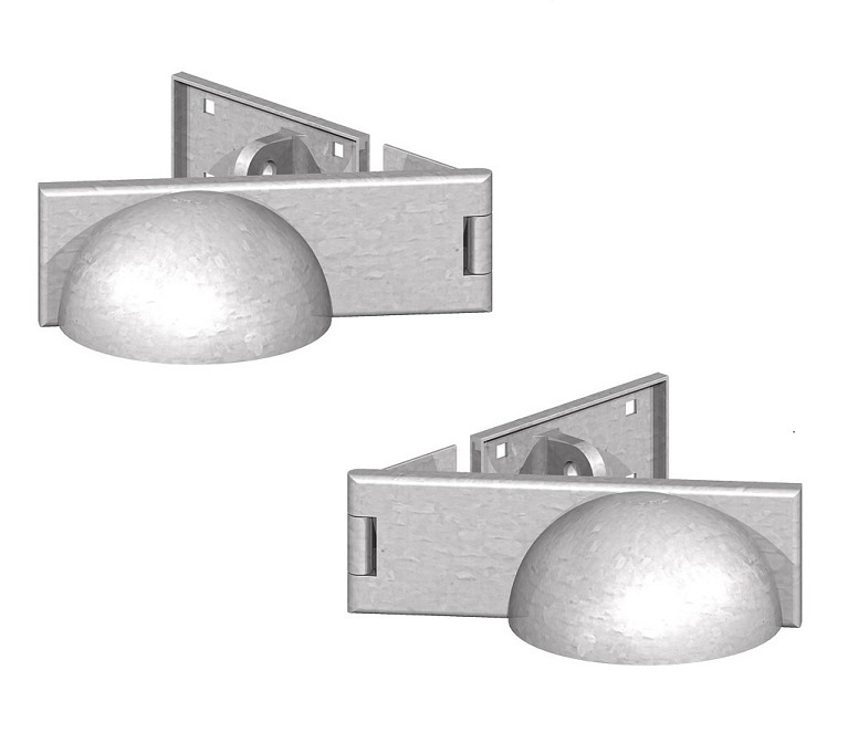 Left Handed Padlock Protector Hasp Heavy Duty Black Outdoor Cover/Guard