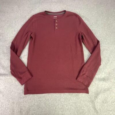 Sonoma Super Soft Thermal Youth Boys Size XL Maroon Long