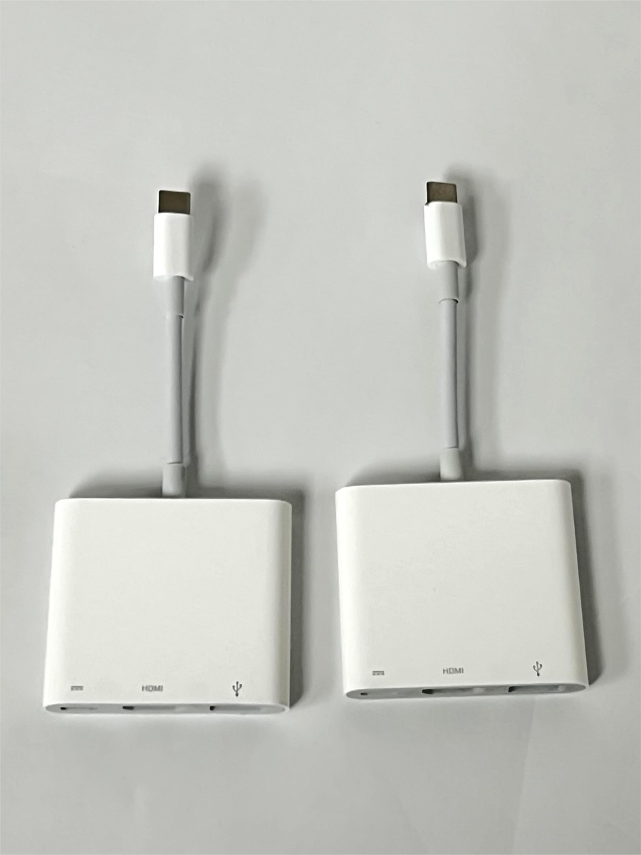 Pack of 2 Genuine Apple USB-C Digital AV Multiport Adapter A2119