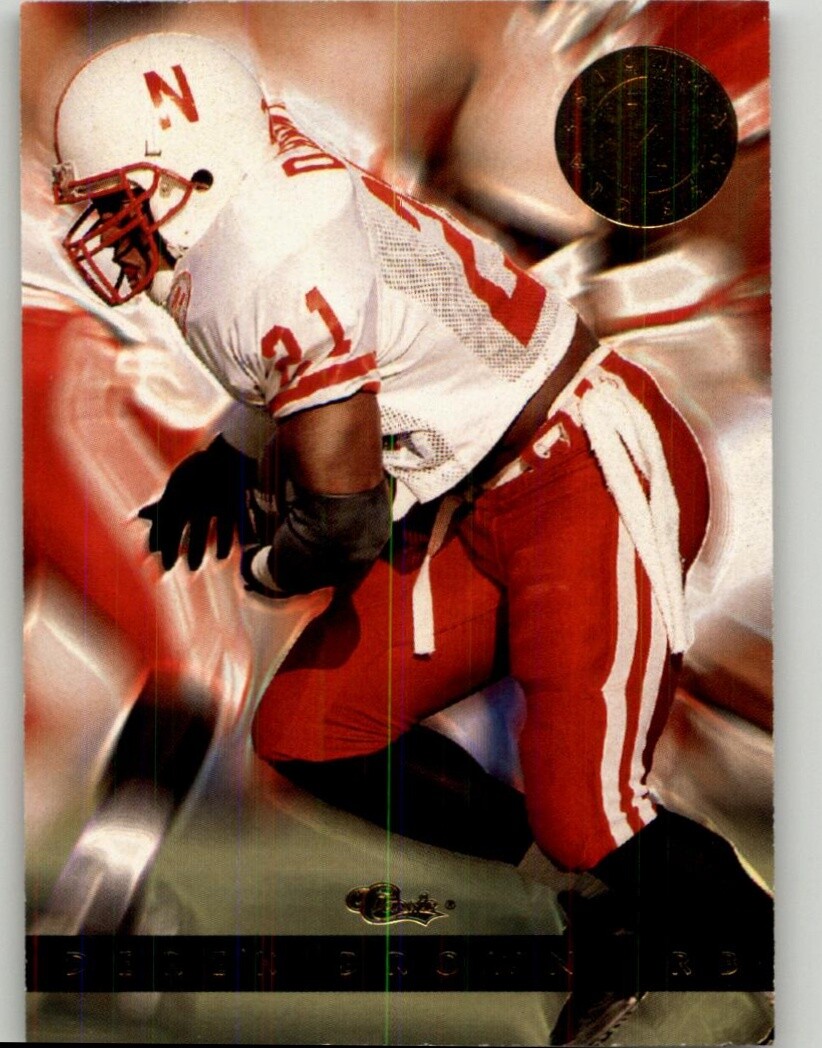 1993-94 Classic Images Four Sport Derek Brown #97 Nebraska Cornhuskers