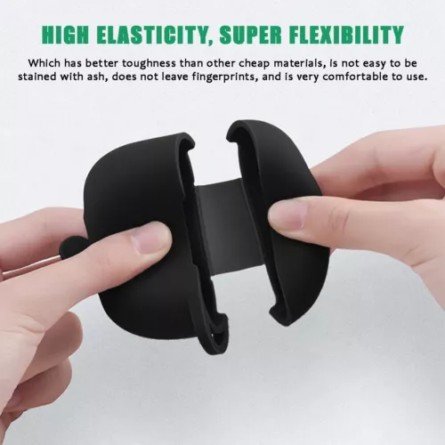 Cubierta de revestimiento de silicona TPU a prueba de golpes con llavero/con correa para Apple Air Pod 1/2/3/4 - Imagen 4 de 19
