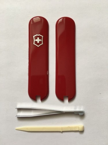 SWISS ARMY VICTORINOX 58mm SCALES/HANDLES WITH TWEEZER+TOOTHPICK - Picture 12 of 54