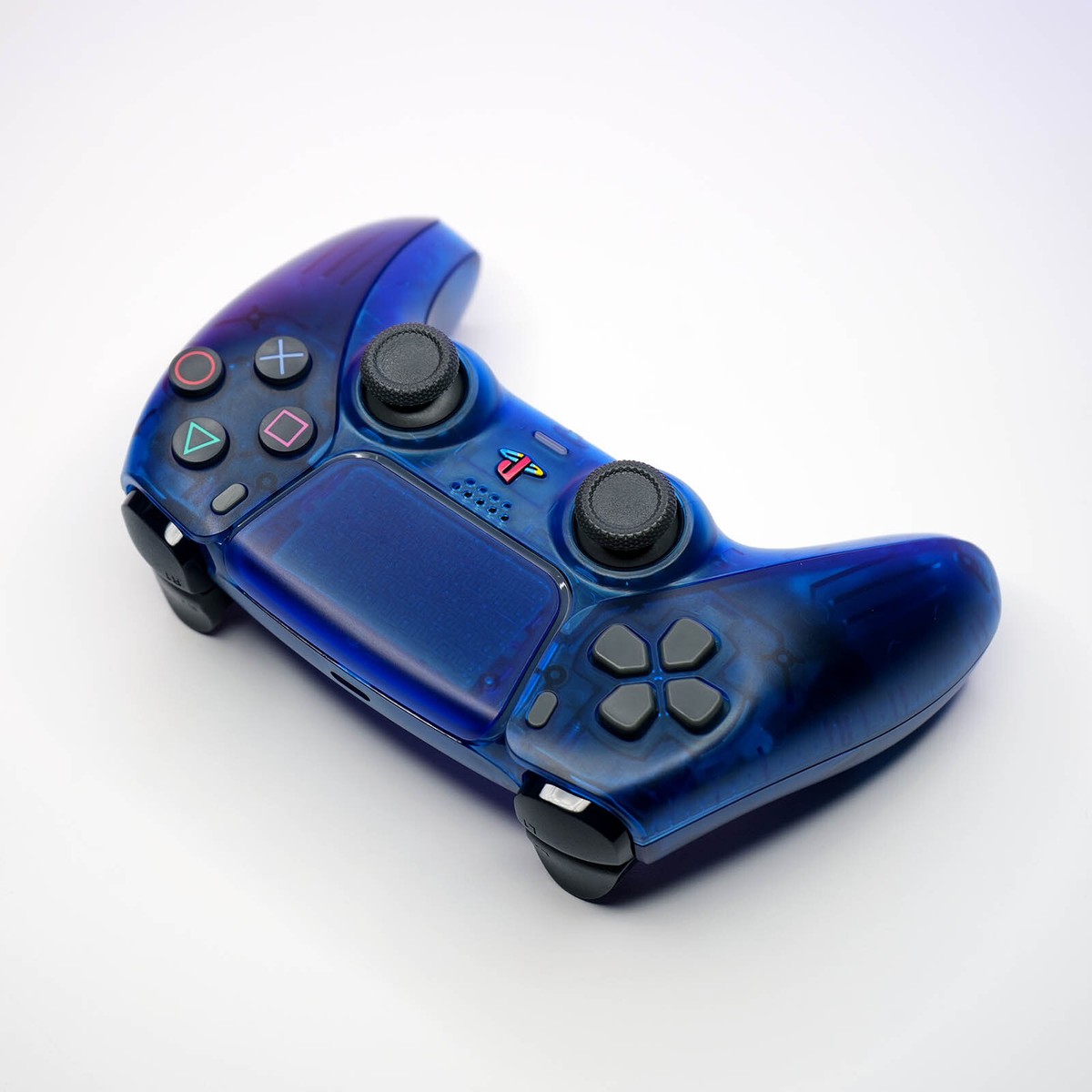 PS2 Clear Ocean Blue PS5 Controller Killscreen DualSense Retro