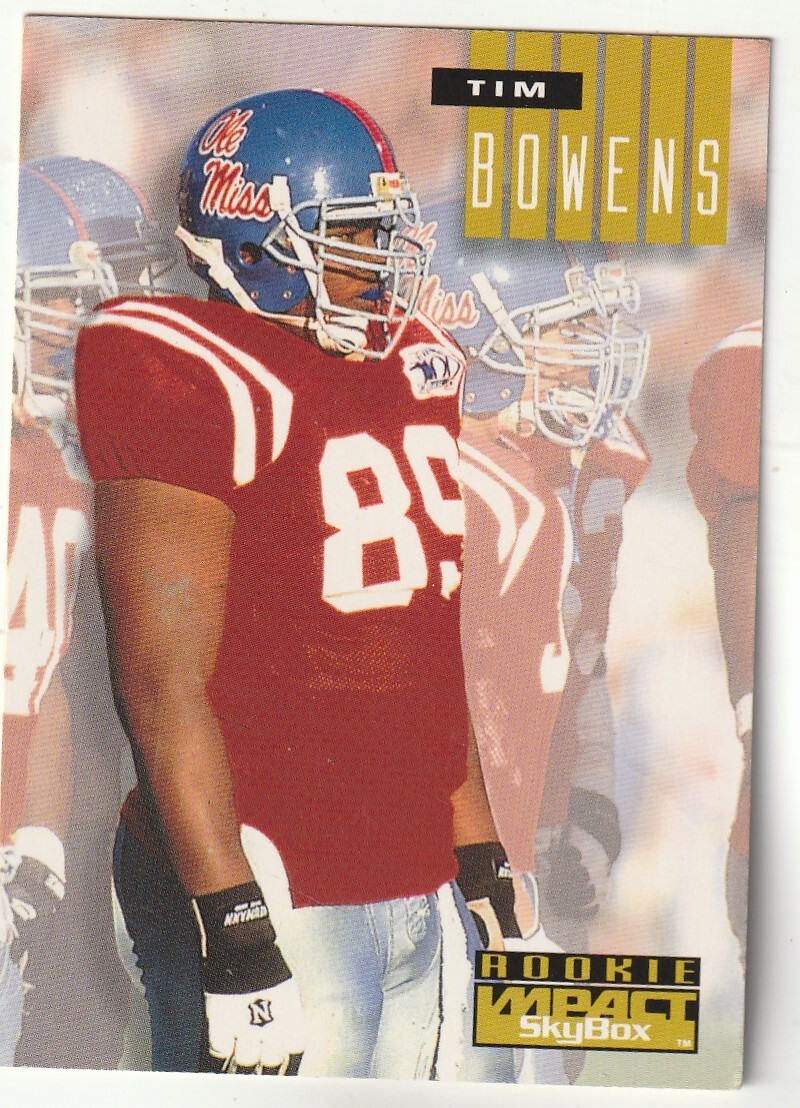 FREE SHIPPING-MINT-1994 Skybox Impact Tim Bowens #292  DOLPHINS