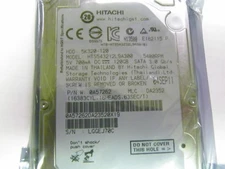 Hitachi HTS543212L9A300 P/N 0A57262 MLC: DA2352 120GB SATA Laptop Hard Drive