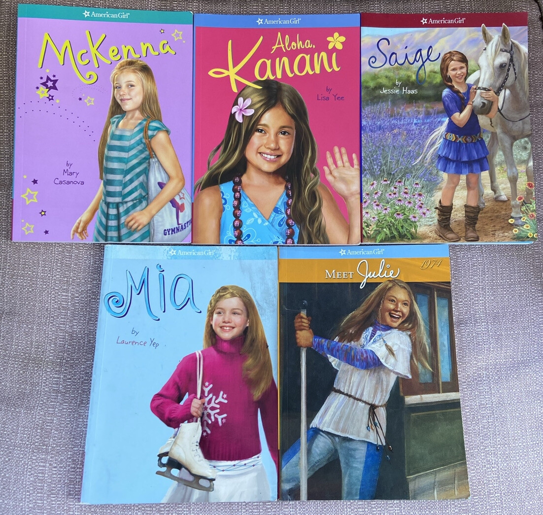 American Girl Doll Lot of 5 Books Mckenna, Kanani, Saige, Mia