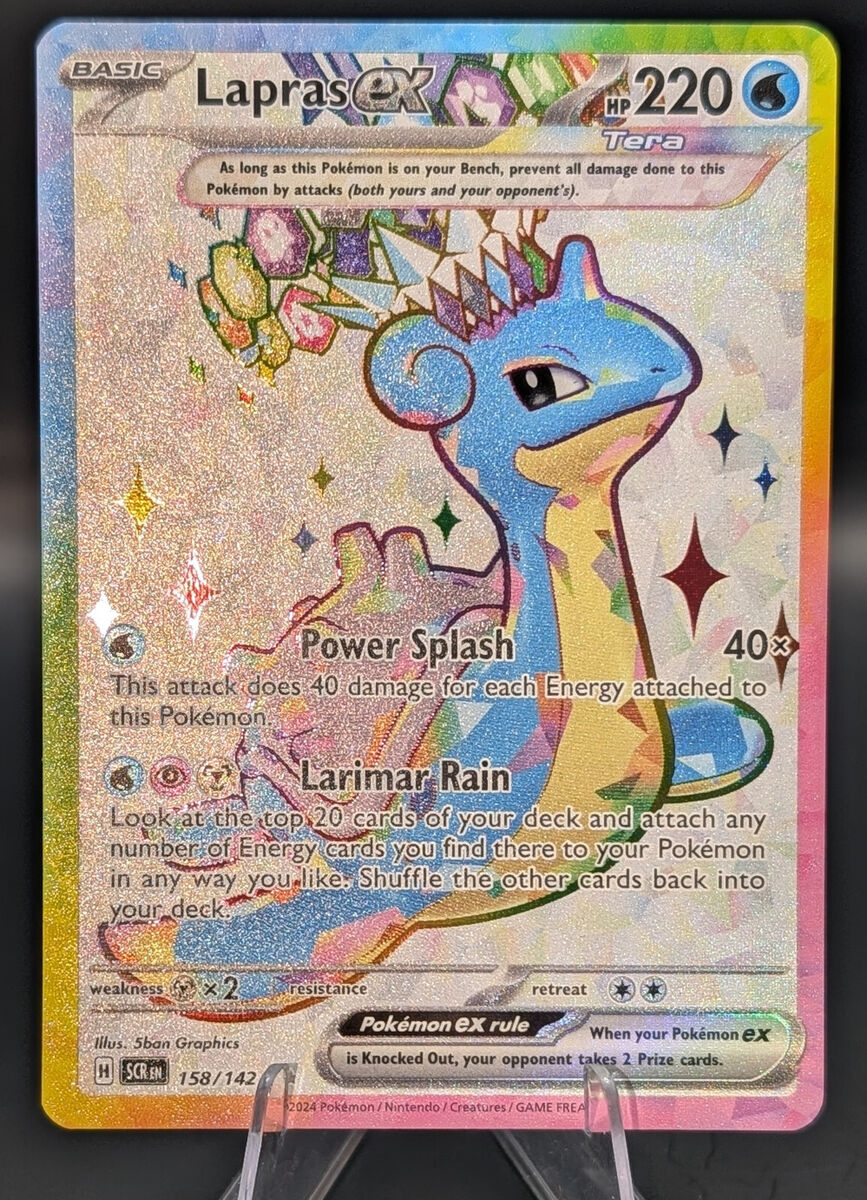 Pokemon Lapras EX 158/142 - Stellar Crown - Ultra Rare Holo Pokemon Lapras EX 158/142 - Stellar Crown - Ultra Rare Holo